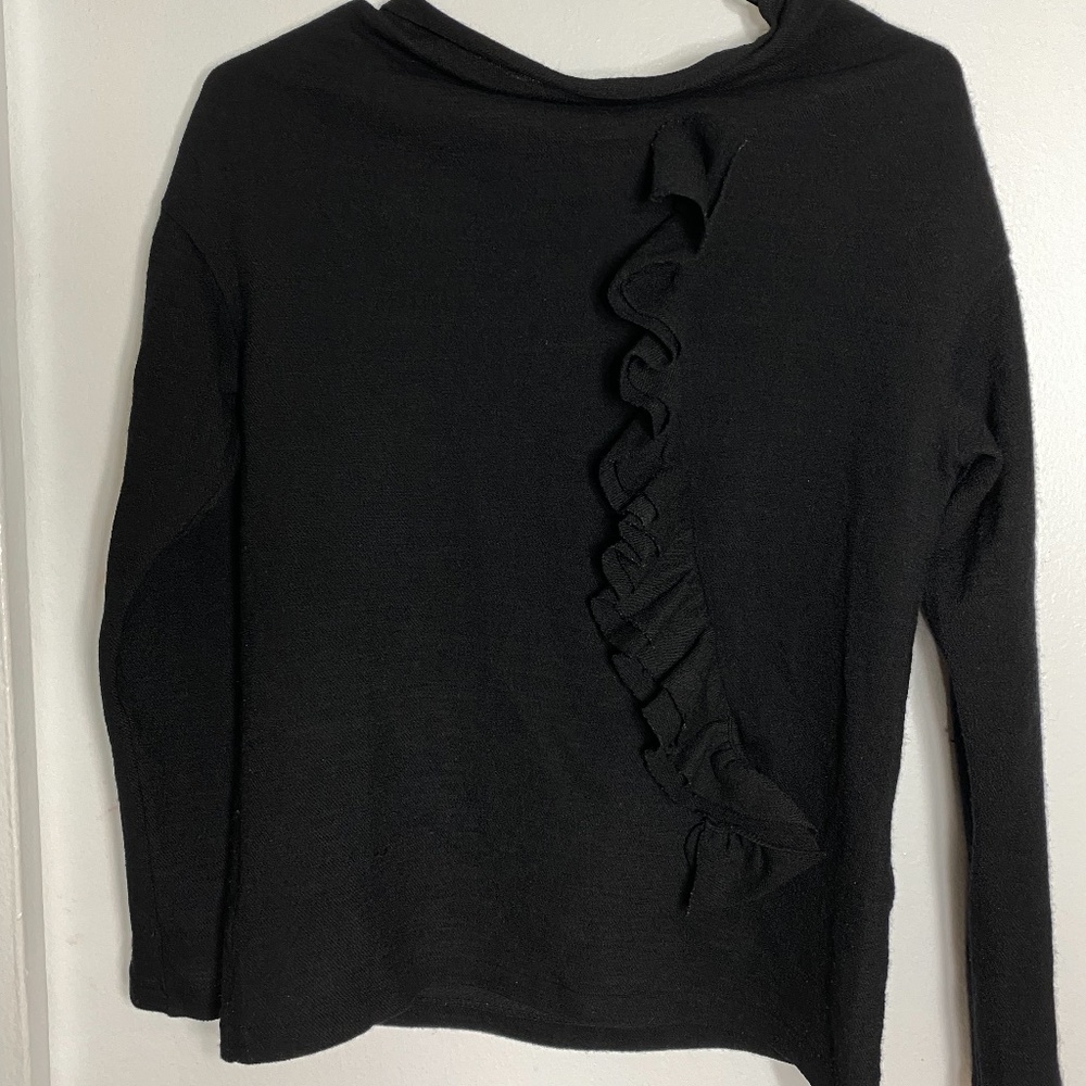 Yohji Yamamoto NOIR Frill Design T Shirt Black 2